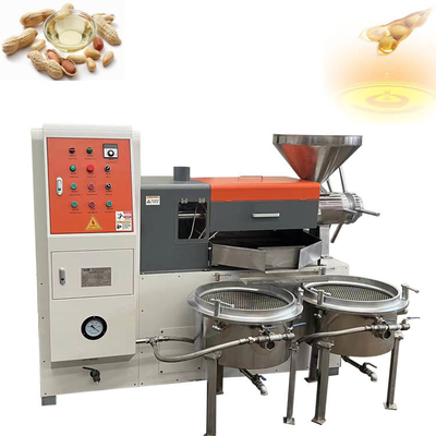 Máquina de extracción de aceite con prensa de semillas de uva espiral de palma de anacardos con tensión de 380V