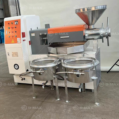 Máquina de extracción de aceite con prensa de semillas de uva espiral de palma de anacardos con tensión de 380V