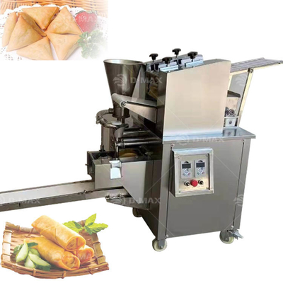 Voltado 220v de acero inoxidable automático de resorte de rodillo Patti Empanada Samosa máquina de fabricación