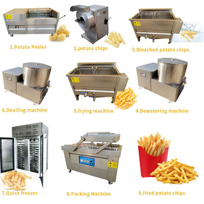 Procesador de verduras, fábrica de papas fritas y papas fritas con competitivo