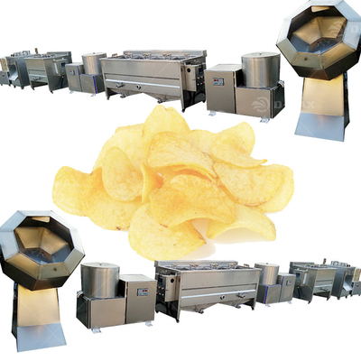 Máquina eléctrica para hacer papas fritas 3HP para línea de proceso semiautomática a pequeña escala