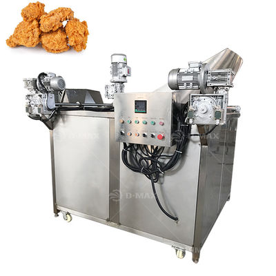 50 kg/h Capacidad Fritar automático Pollo Snack Comida Batch Fritar profundo para restaurante