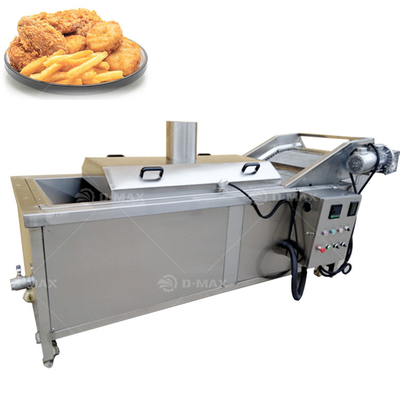 Línea de procesamiento de freír Máquina de freír por lotes de control de temperatura para alta productividad