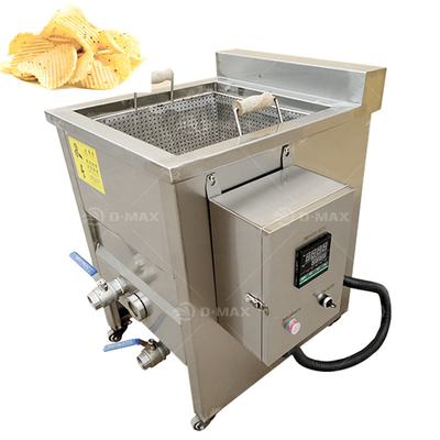 Línea de procesamiento de freír Máquina de freír por lotes de control de temperatura para alta productividad