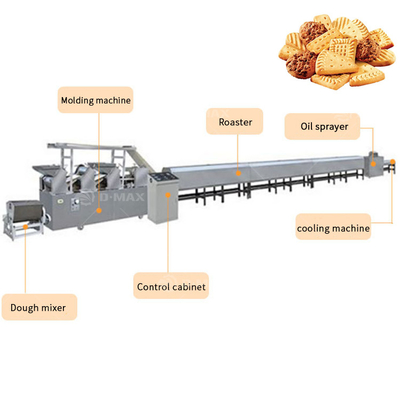 Línea de producción totalmente automatizada para la venta de máquinas de procesamiento de galletas y galletas
