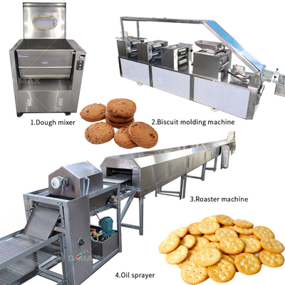 Línea de producción totalmente automatizada para la venta de máquinas de procesamiento de galletas y galletas