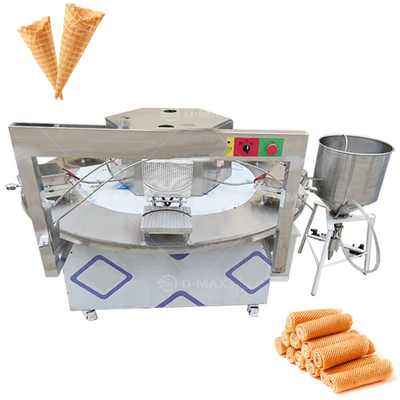 Máquina de hacer bocadillos fácil de operar para rollos de huevo de taza de gofres y galletas de gofres blandas