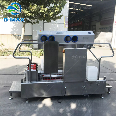 Máquina de desinfección de lavadoras de botas con potencia de 0.85kw y función de limpieza de suciedad