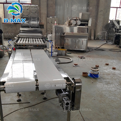 Voltado automático 380v Pancake Chapati Spring Roll Wrapper Egg Roll Machine para hacer la piel