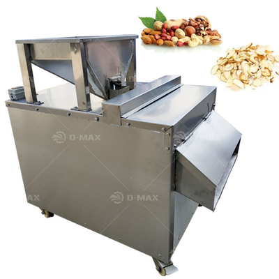 Máquina de cortar almendras de nueces de acero inoxidable con un grosor de corte técnicamente estable