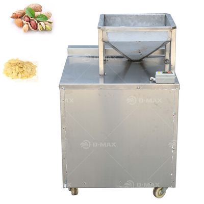 Máquina de cortar almendras de nueces de acero inoxidable con un grosor de corte técnicamente estable