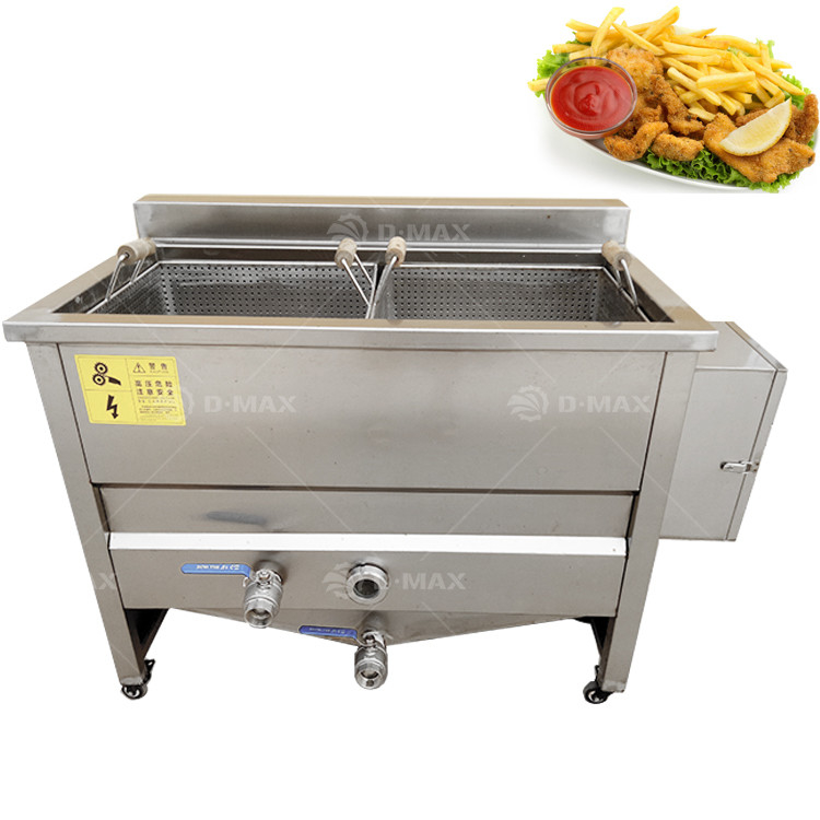 Línea de procesamiento de freír Máquina de freír por lotes de control de temperatura para alta productividad