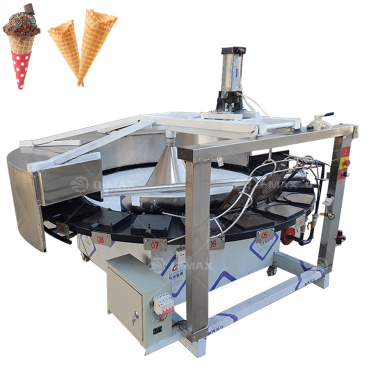 Máquina de hacer bocadillos fácil de operar para rollos de huevo de taza de gofres y galletas de gofres blandas
