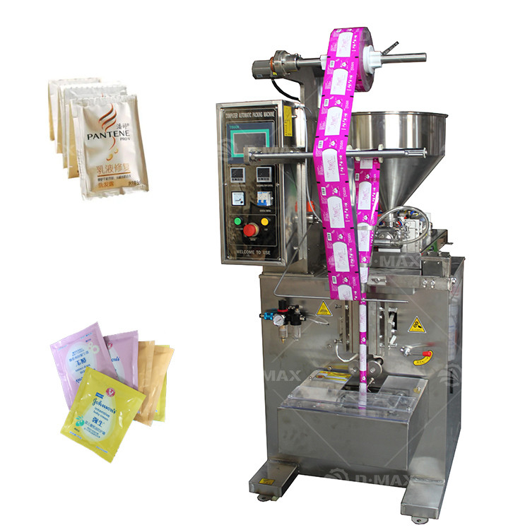 Máquina de embalaje de bolsas de pasta de gel de champú para líquido viscoso